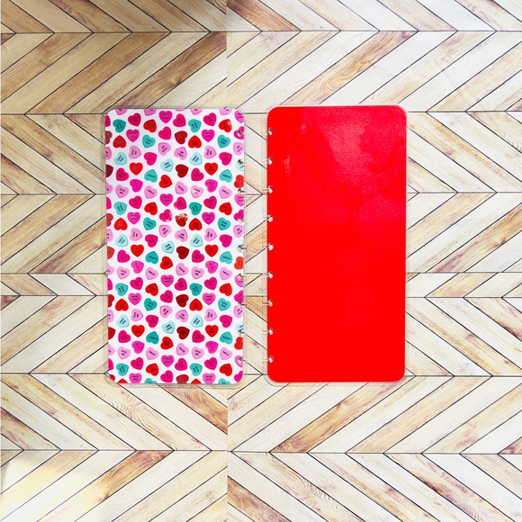 Skinny classic size planner Happy candy hearts valentines weekly layout undated - Picture 9 of 9